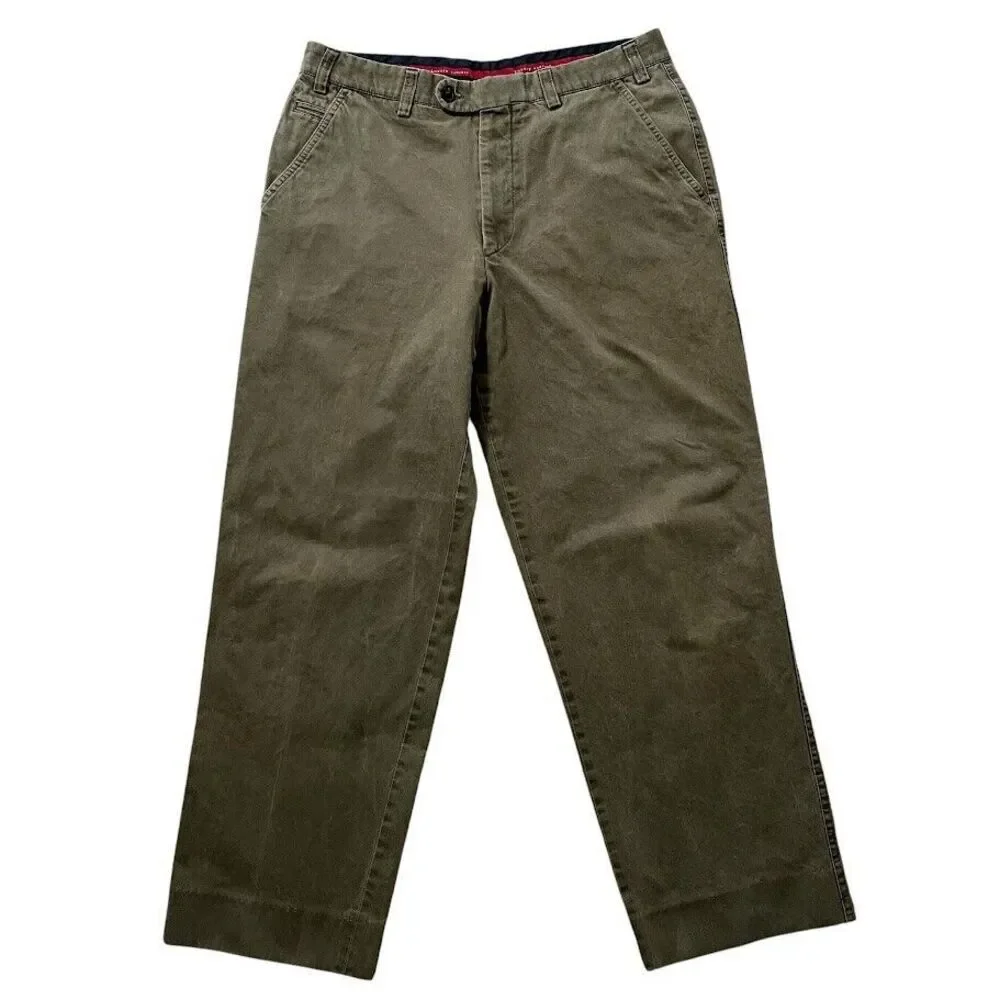 Hiltl ZE500 Ultimate Trouser Men's 38 Olive Khaki‎ Soft Cotton Stretch